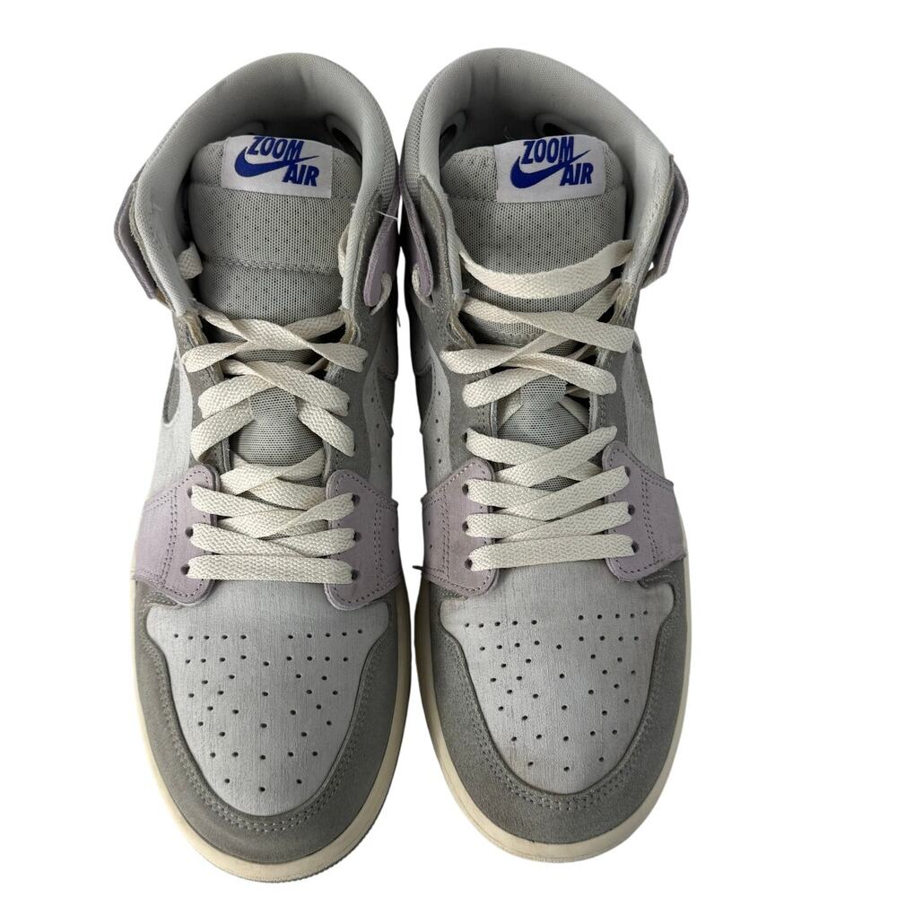Air Jordan 1 Mid Grey Grape Womens 9 Suede Lavender Off White DV1305-005 - Picture 7 of 10